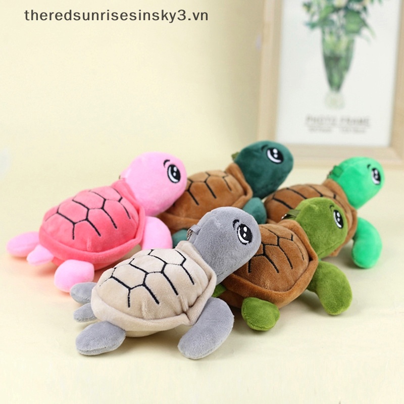 Búp Bê Nhồi Bông Hình Rùa Biển Mềm Mại Treo Móc Khóa / Ba Lô / Túi Xách Trang Trí Quà Tặng Cho Bé