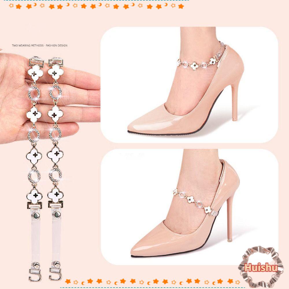 HS Dây Giày Cao Gót Đính Đá Chống Trượt Có Thể Điều Chỉnh Dành Cho Nữ