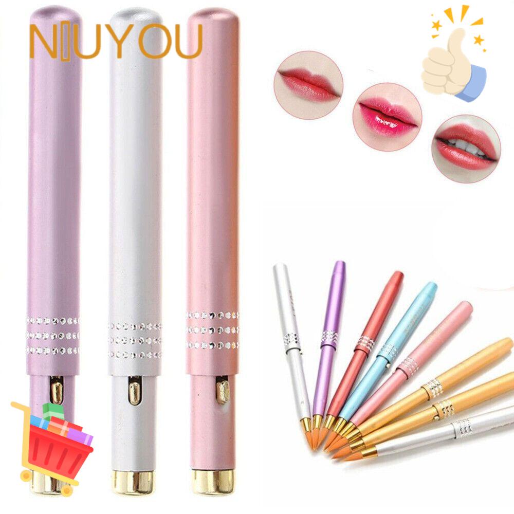 NIUYOU Set 12 Cọ Tô Son Môi Chất Lượng Cao Thiết Kế Thu Gọn Tiện Dụng