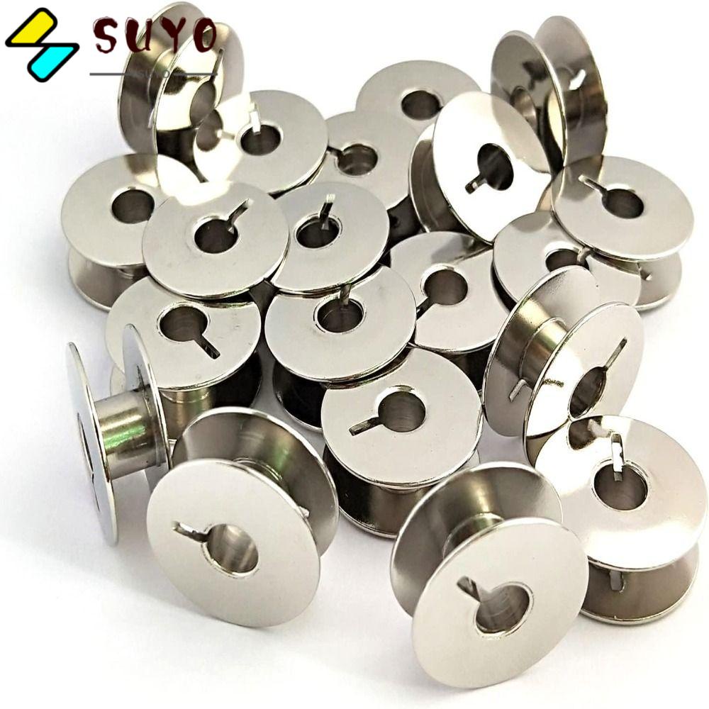 SUYO Hộp Suốt Chỉ Bằng Nhôm Màu Bạc Cho Máy May