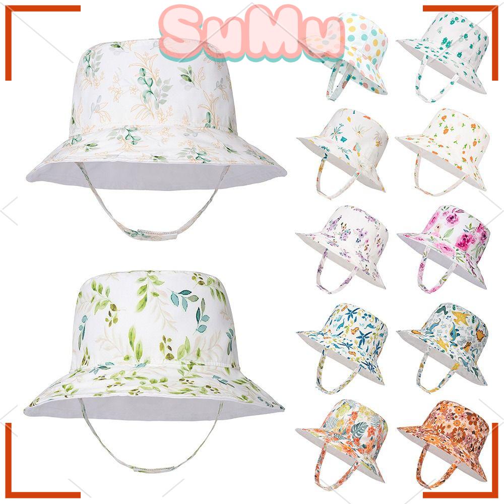 SUMU Mũ Rộng Vành Chống Nắng PF 50 + Thời Trang Mùa Hè Bảo Vệ Cho Bé
