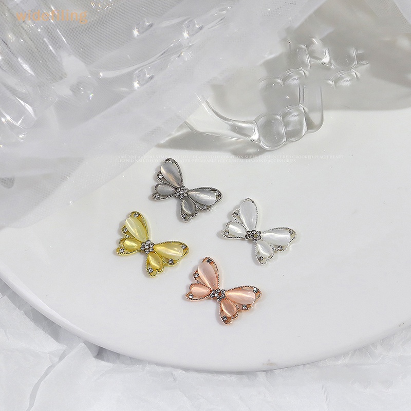 Phụ Kiện Đá Opal Hình Bướm Trang Trí Móng Tay Nghệ Thuật Thời Trang