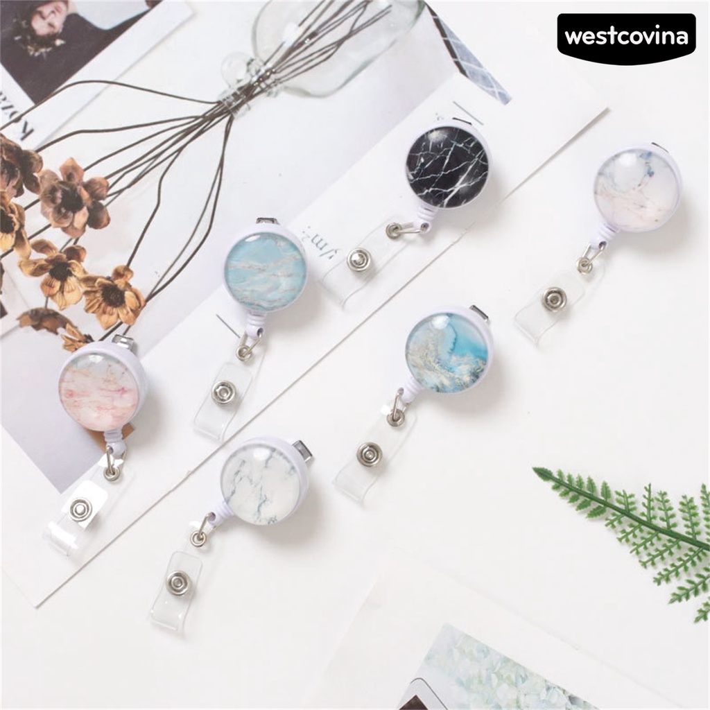 [WSTN]✎Vỏ Bọc Bảo Vệ Thẻ Tên Bền Bỉ Chống Thấm Nước Thiết Kế Vân Đá Cẩm