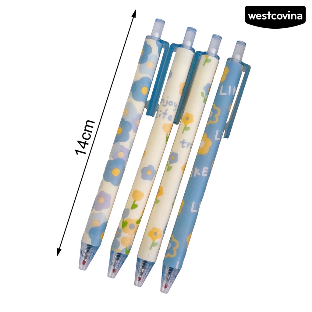 [WSTN]✎Set 4 Bút Thử Mực Đen Ngòi 0.5mm