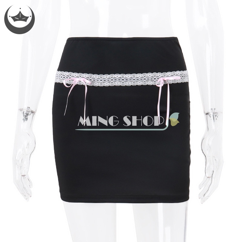 Chân Váy Ôm Phối Nơ Ren Thời Trang Mùa Hè 2023