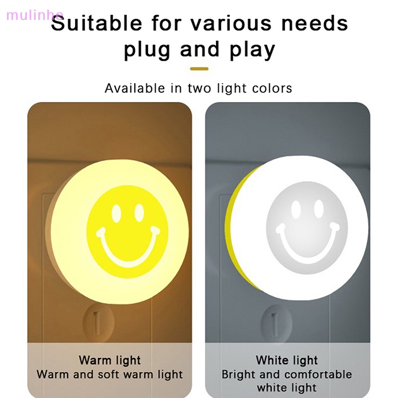 Đèn Ngủ LED mulinhe USB Hình Mặt Cười Kích Thước Nhỏ Dễ Sử Dụng Tiết Kiệm Năng Lượng Và Tiết Kiệm Điện Cho Trẻ Em vn