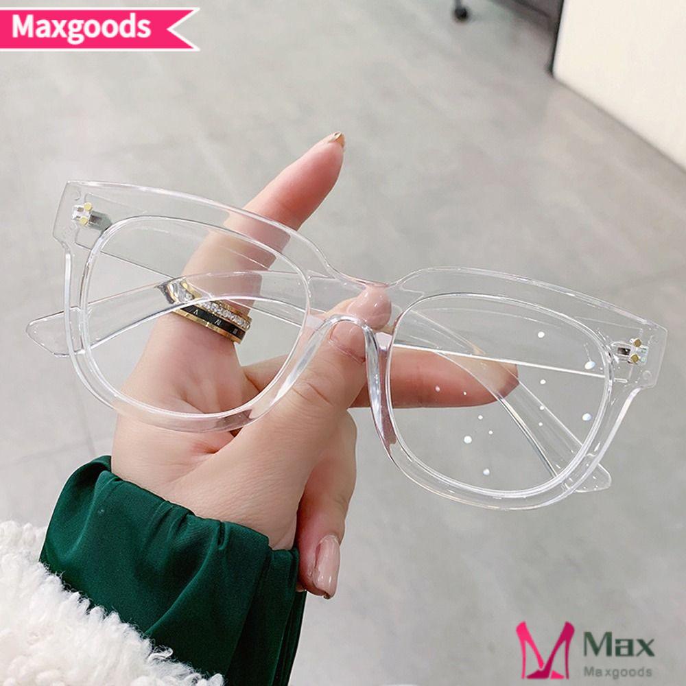 MAXG Kính Mát Gọng Vuông PC Họa Tiết Da Báo Chống Tia UV Thời Trang Cho Nữ