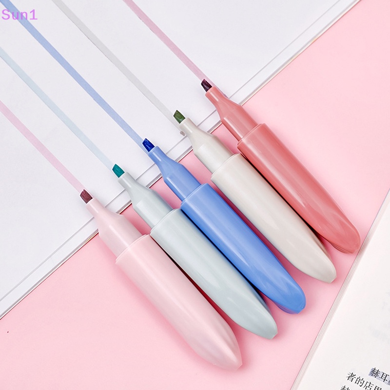 Set 4 Bút Đánh Dấu Sổ Tay Sức Chứa Lớn Màu Sắc Ngọt Ngào