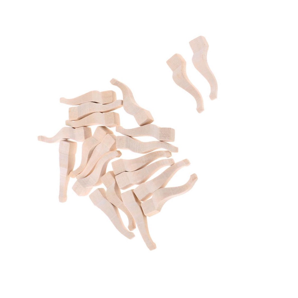 Set 10 Chân Bàn Gỗ Tỉ Lệ 1 / 12 Trang Trí Nhà Búp Bê