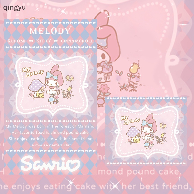 Set 100 Tờ Nhãn Dán Ghi Chú Họa Tiết Kuromi Dễ Thương Dành Cho Bé Gái