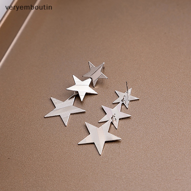 Khuyên Tai Thả Lủng Lẳng Xỏ Hạt Ngôi Sao Lớn Vintage Thời Trang Bohemia n