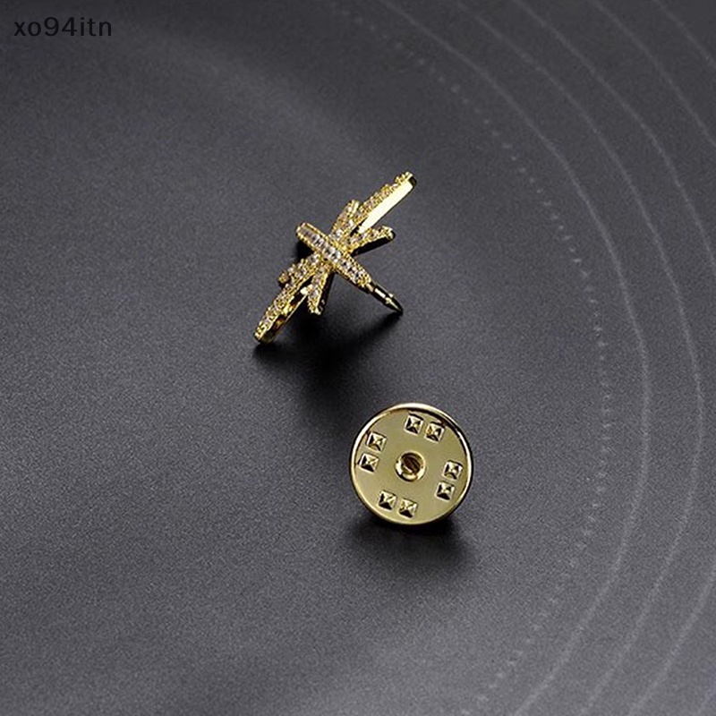 Ghim Cài Áo Hình Hoa / Ngôi Sao Bằng Kim Loại Chống Lóa Thời Trang Cho Nữ