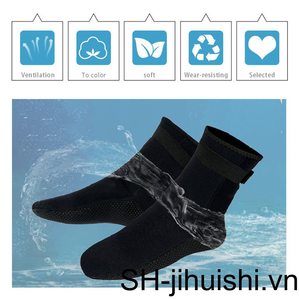 1 Đôi Vớ Lặn Mềm Co Giãn Thoáng Khí Màu Trơn Dành Cho Người Lớn