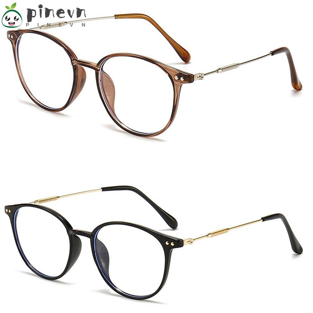 PINEVN Mắt Kính Đọc Sách Hình Tròn Siêu Nhẹ Chống Ánh Sáng Xanh Đa Năng