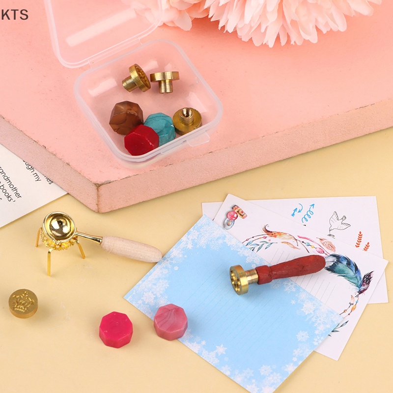 1 Bộ Dụng Cụ Đồ Đóng Dấu Sáp Cho Nhà Búp Bê Tỉ Lệ 1: 12