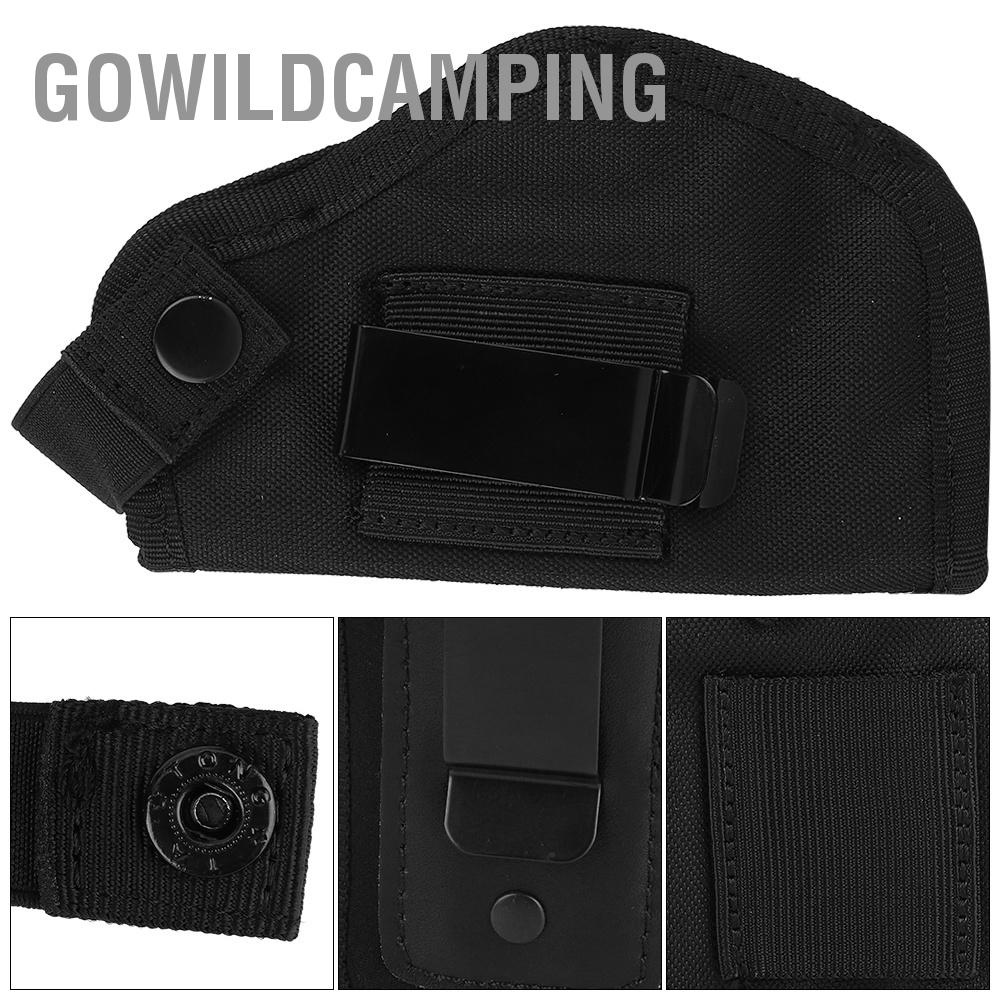 GoWildCamping Giấu Mang Đen Vải Oxford Súng Ngắn Bao Da Thắt Lưng Cầm Tay Tàu Sân Bay