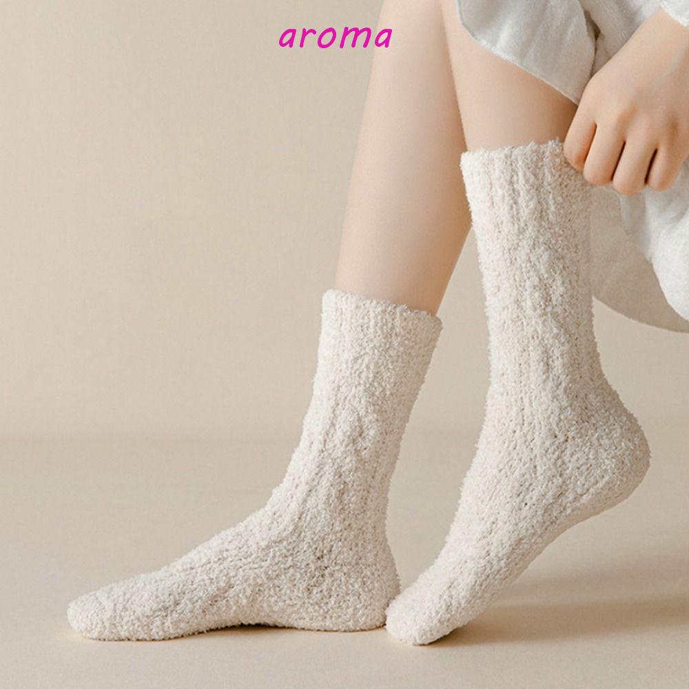 AROMA Vớ Nhung San Hô Dày Dặn Thoải Mái Thời Trang Mùa Đông Cho Nam Và Nữ