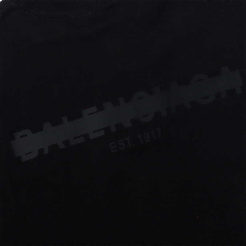 Ba-the Áo Thun Tay Ngắn Có Gân Đôi Phong Cách unisex T7Eit