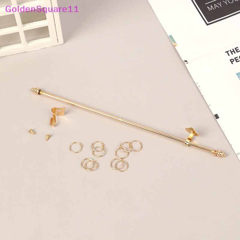 Thanh Rèm cửa sổ Bằng Kim Loại Mạ Vàng Tỉ Lệ 1: 12 Dùng Trang Trí Nhà Búp Bê