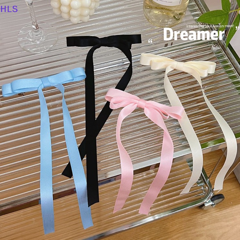 Kẹp Tóc Nơ Tua Rua Dài Màu Kẹo Ngọt Ngào Cho Nữ