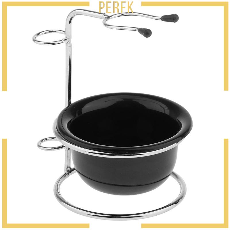 Giá Đỡ Cọ Cạo Râu Bằng Thép Không Gỉ &amp; Cốc Acrylic