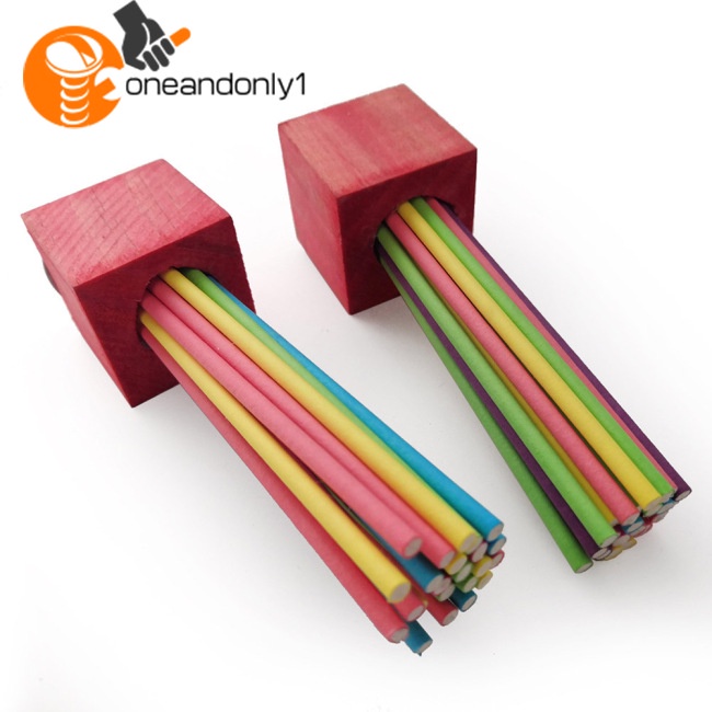 Đồ Chơi Que Gỗ Nhiều Màu Dùng Huấn Luyện Cho Chim Vẹt Tiện Dụng