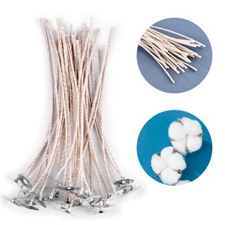 30pcs 6-20cm Nến Wick Khói thấp Pre Wax Wick Đậu nành Wax Dầu hỏa DIY Candle Làm bông Wax Line Phụ kiện