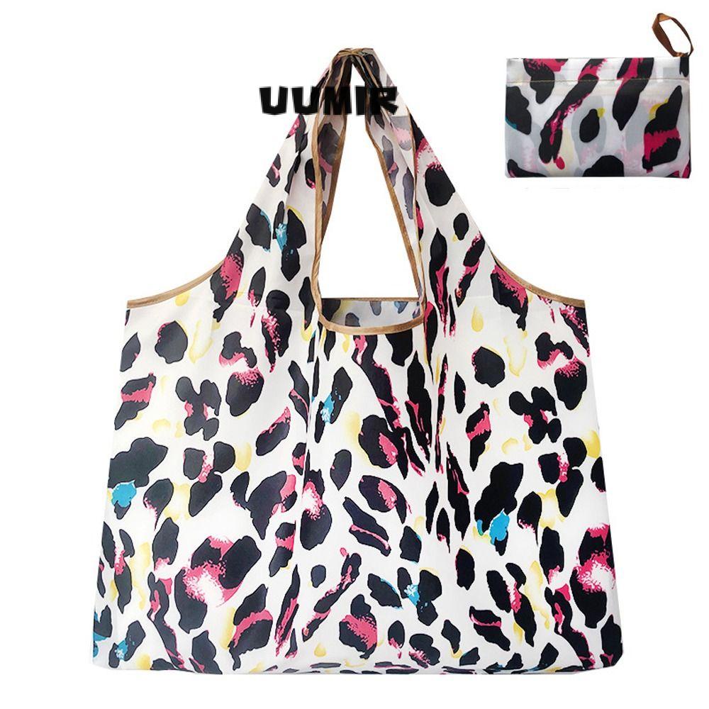 UUMIR Túi Mua Sắm Bằng Polyester Chống Nước Sức Chứa Lớn Có Thể Gấp Gọn Tiện Dụng Cho Nữ