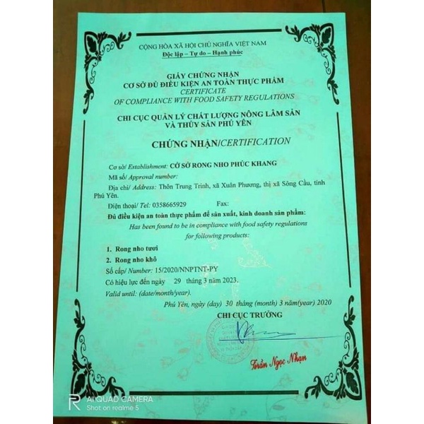 100g Rong nho tách nước được 300g rong tươi + sốt