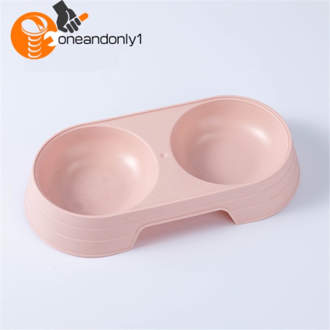 Khay Đựng Thức Ăn / Nước Uống Hai Ngăn Dành Cho Thú Cưng