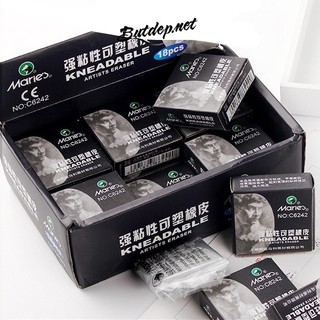 Tẩy đất sét Kneaded Eraser mỹ thuật K41 Maries không gây vụn gôm tẩy nhào nặn họa cụ - BUTDEP.NET