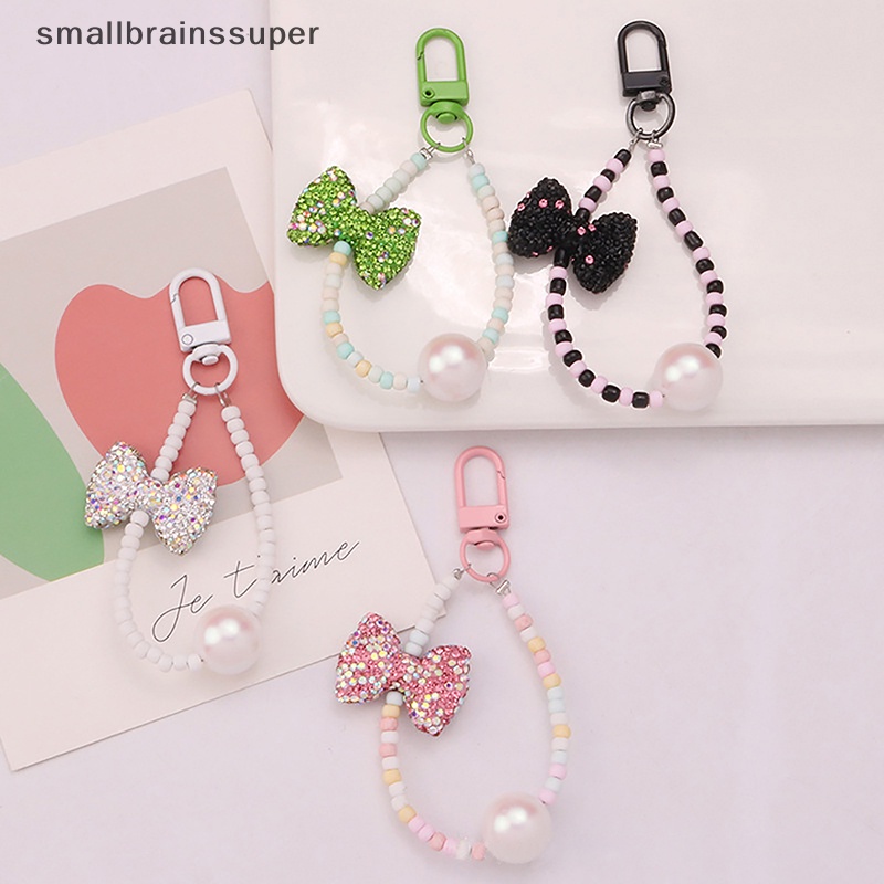 Móc Khóa Nhỏ Hình Nơ Đính Đá Kim Cương Dễ Thương Dành Cho Nữ