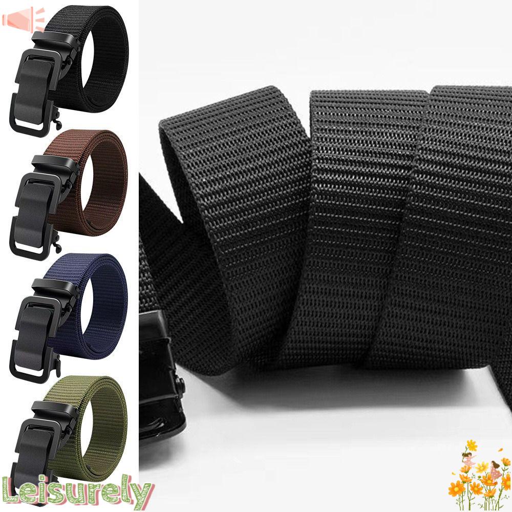 LEILY Thắt Lưng Bện Sợi Nylon Thiết Kế Đơn Giản Thời Trang Công Sở Cho Nam