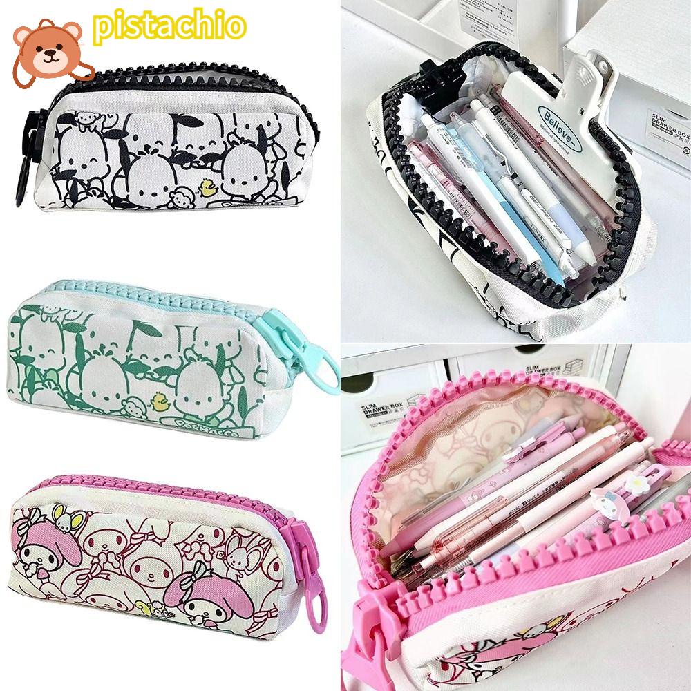 PISTA Túi Đựng Bút Bằng Vải Canvas In Họa Tiết Chú Chó Pacha Sức Chứa Lớn Tiện Dụng Cho Học Sinh / Văn Phòng