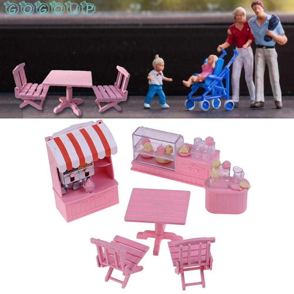 GOGOUP 1 Bộ Đồ trang trí Cửa Hàng Kem 1 / 12 Dùng Trang Trí Tiểu Cảnh / Nhà Búp Bê