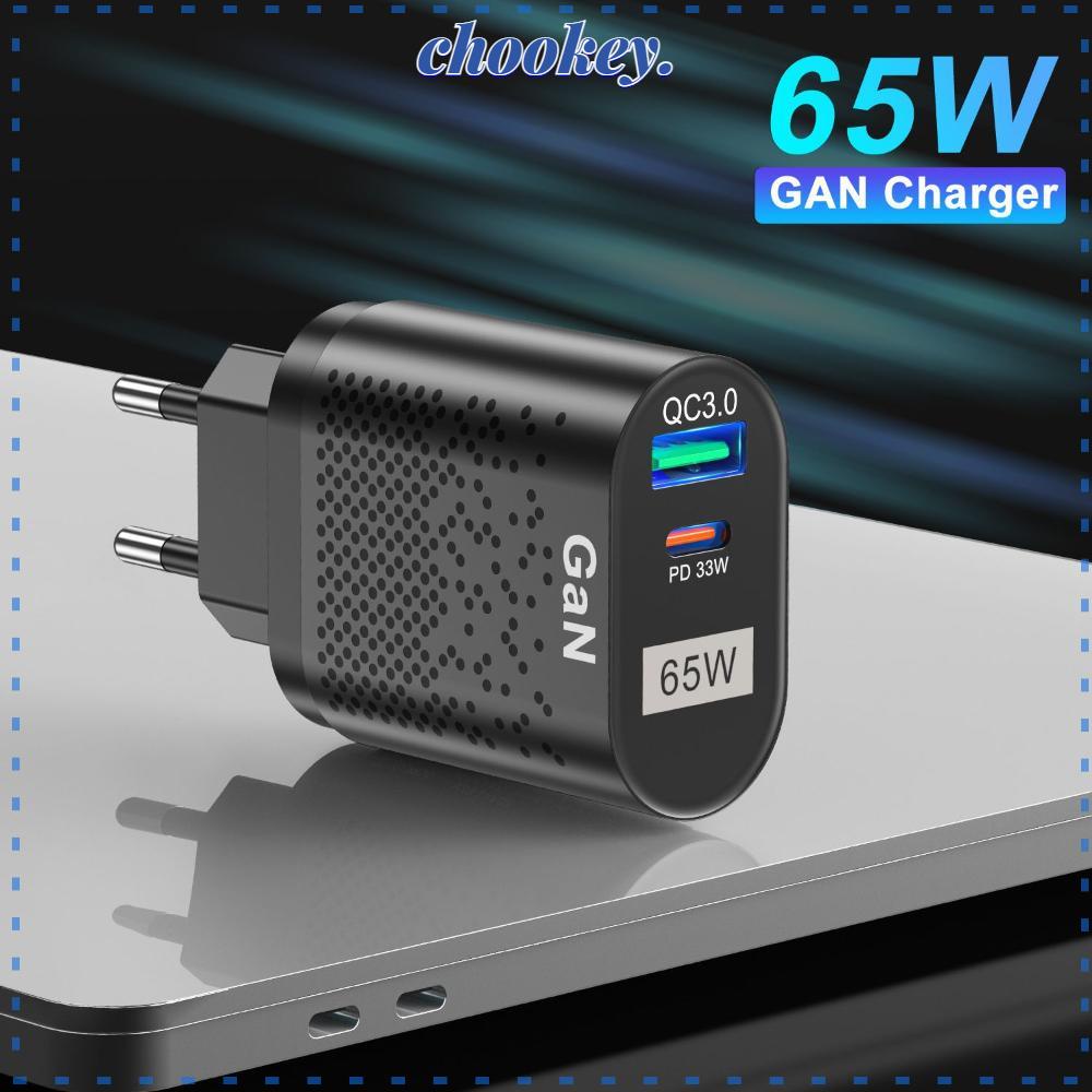 CHOOKEY Tẩu Sạc Nhanh Cổng Type C Kép Cho Huawei Xiaomi Samsung