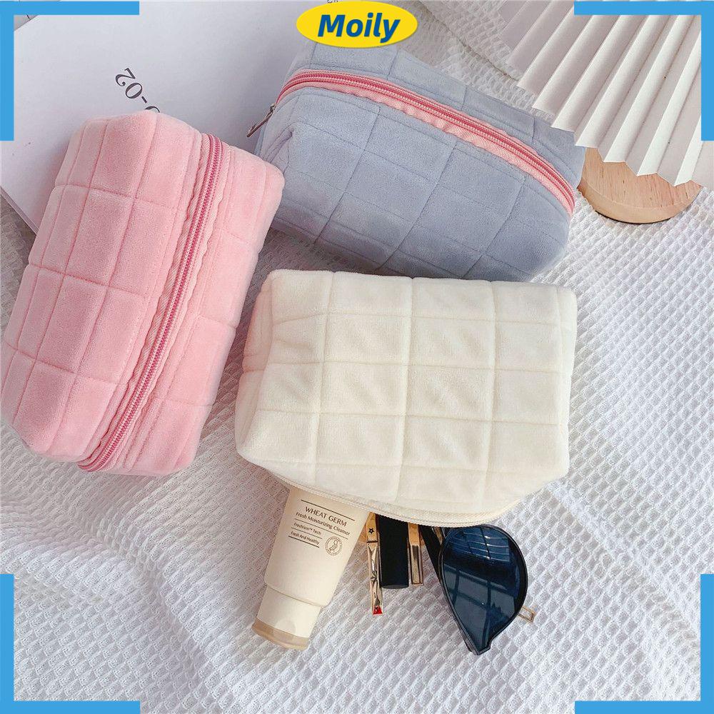 MOILYVN Túi Đựng Bút Đa Năng Phối Lông Nhung Dễ Thương Xinh Xắn
