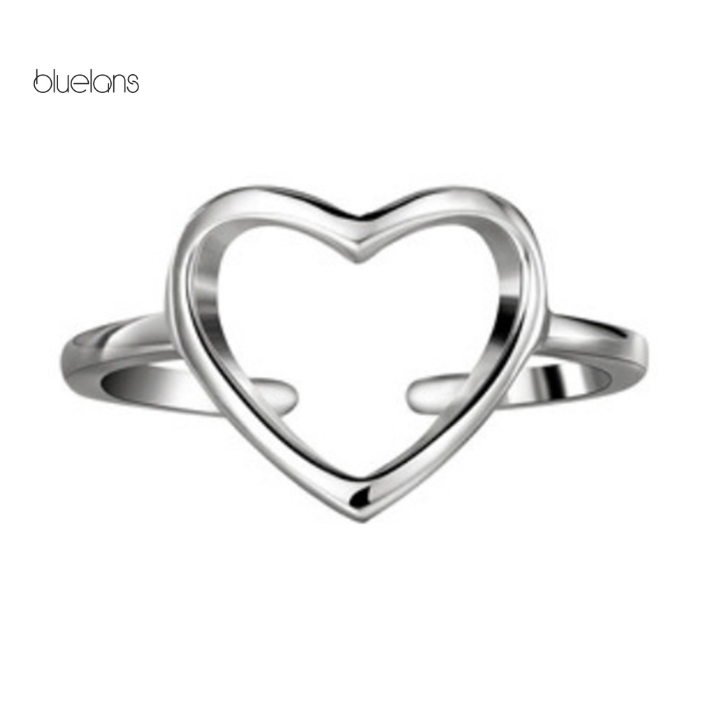 Nhẫn Hở Bằng Hợp Kim Thiết Kế Đục Lỗ Thời Trang Chống Mòn Cho Nữ