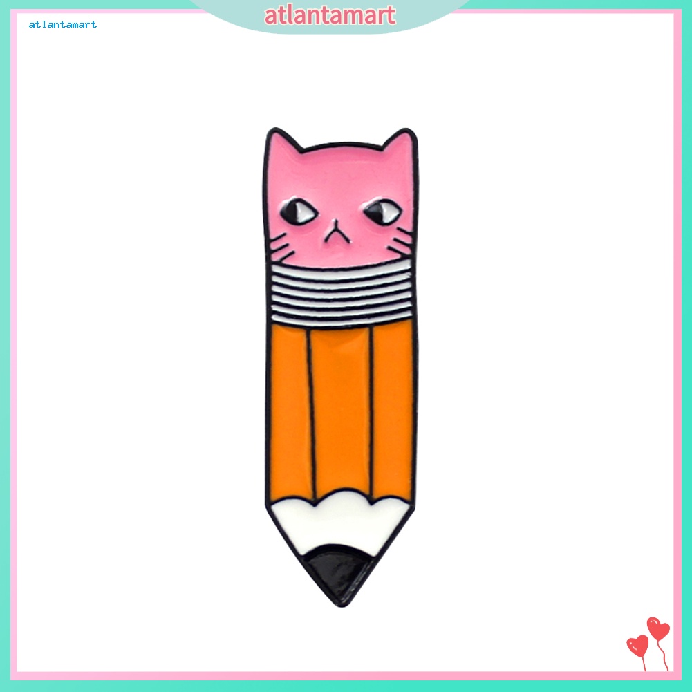 Túi Đựng Đồ Dùng Cao Cấp Tiện Dụng| Ghim Cài Ba Lô / Balo Hình Mặt Mèo Bằng Kim Loại Tráng Men Dễ Thương