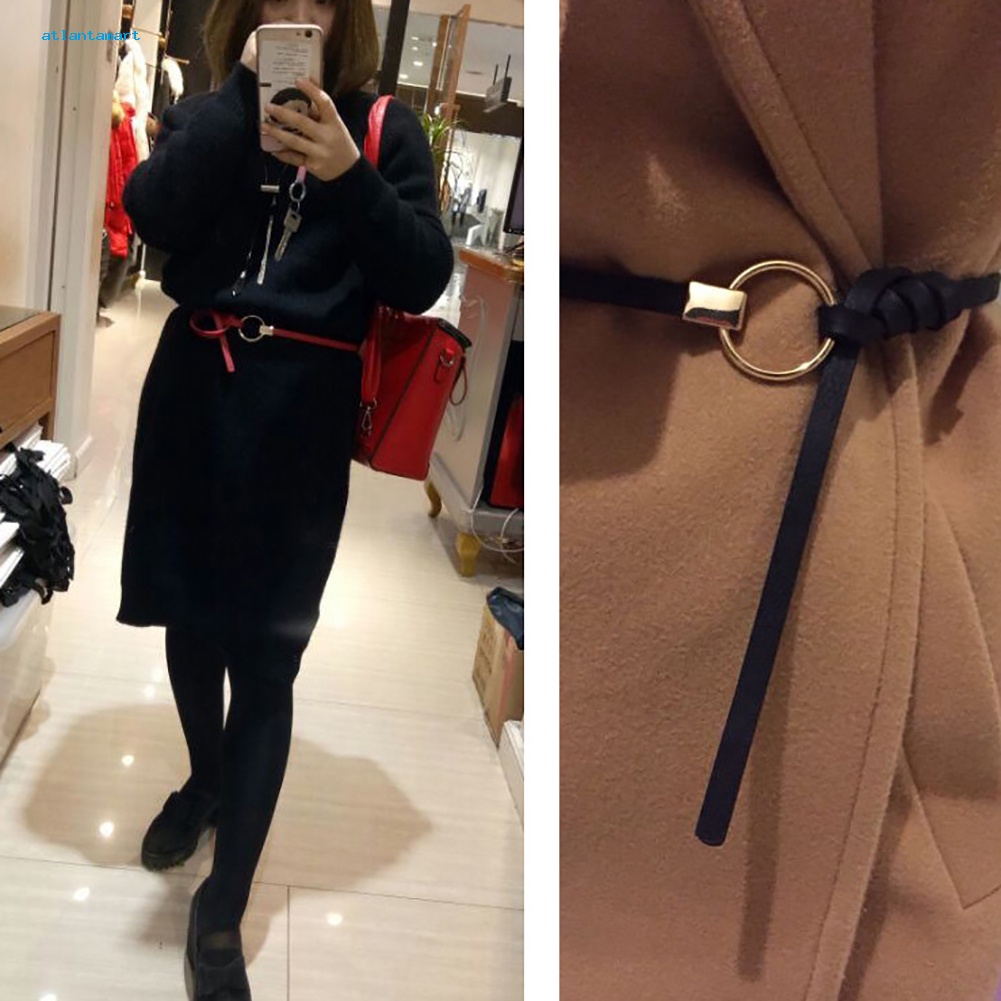 Túi Đựng Đồ Dùng Cao Cấp Tiện Dụng| Thắt Lưng Giả Da Với Khoen Tròn Kim Loại Thời Trang Cho Nữ