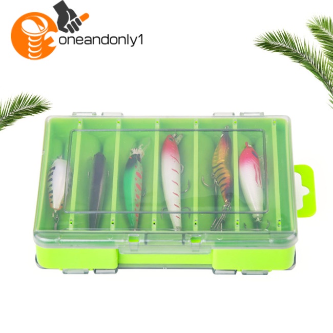 Hộp Đựng Mồi Câu Cá 12 Ngăn Hình Chữ U Đa Năng Tiện Dụng