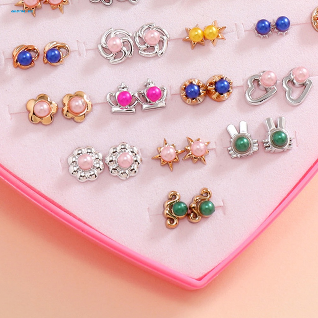 Bộ 36 Đôi Bông Tai Thời Trang Nhẹ Nhàng Nữ Tính