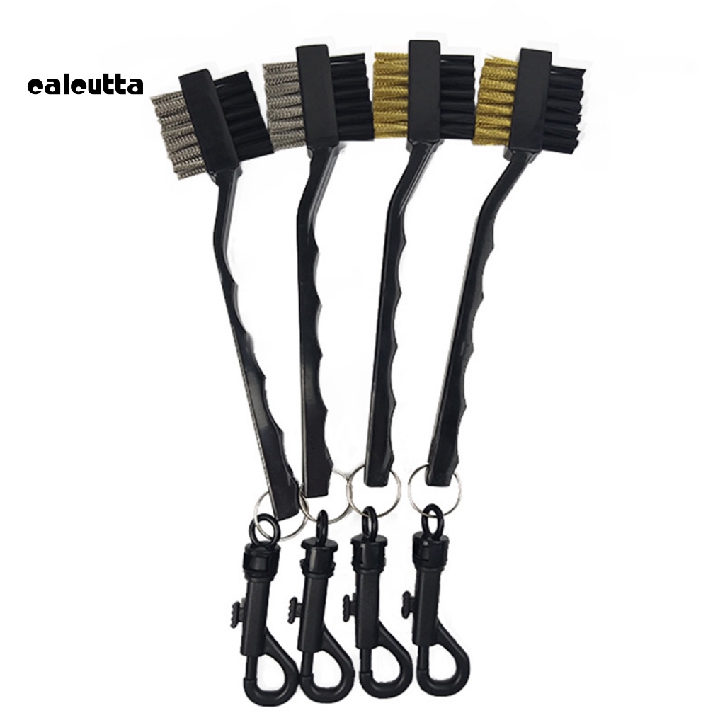 Bàn Chải Vệ Sinh Gậy Đánh Golf Hai Mặt Bằng Sợi Nylon Chống Trượt Thoải Mái Đa Năng