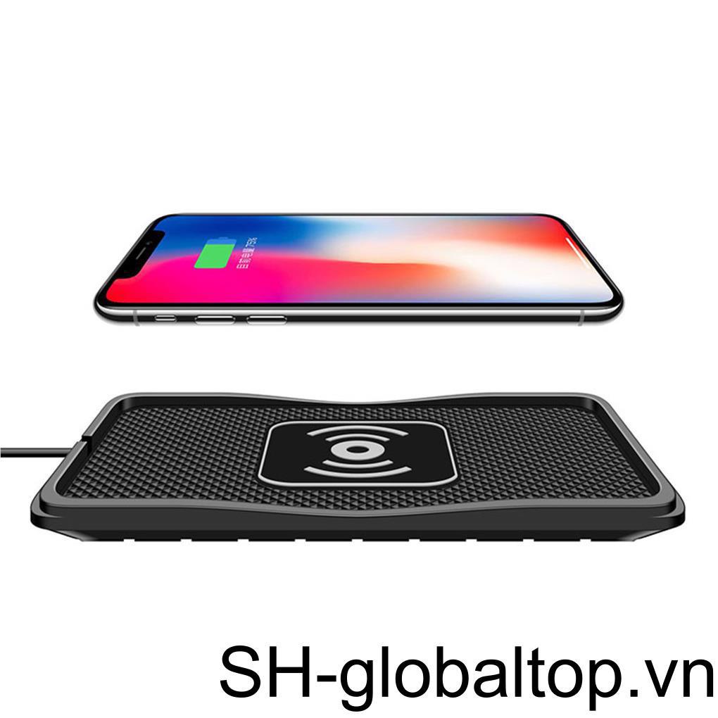 Đệm Sạc Xe Hơi Hai Trong Một 7 5W Chống Sốc Chống Trượt An Toàn Chuyên Dụng