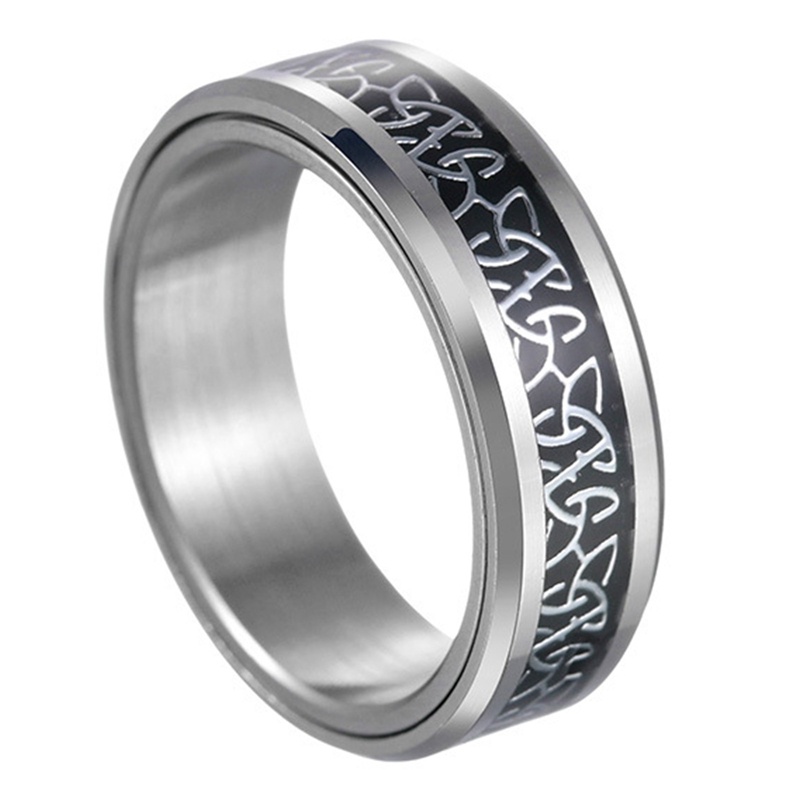 Nhẫn Thép Titan YGT 2022 Dạng Thắt Nút Tam Giác Có Thể Di Chuyển Cho Nam Và Nữ