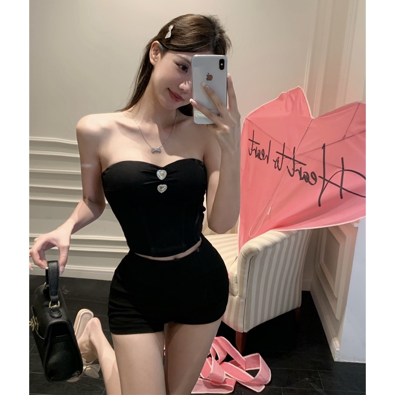 Áo Ống Màu Sắc Đơn Giản Thời Trang Mùa Hè Cho Nữ