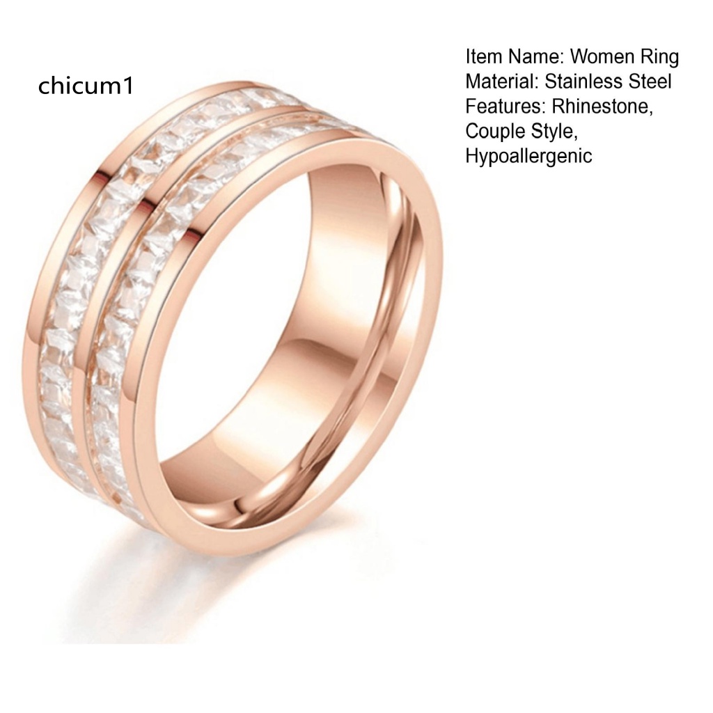 Nhẫn Cặp Đính Đá Thanh Lịch Sang Trọng