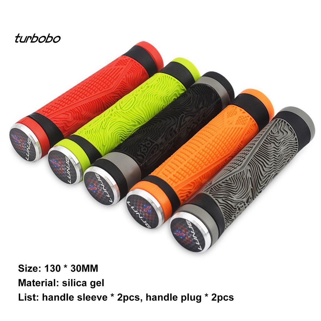 1 Cặp Bọc Tay Lái Xe Đạp Bằng Silicone Chống Trượt Tiện Dụng