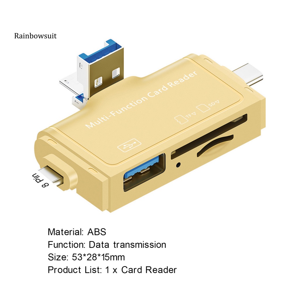 Đầu Đọc Thẻ Nhớ Micro USB Type-C TF SD Tốc Độ Cao Đa Năng