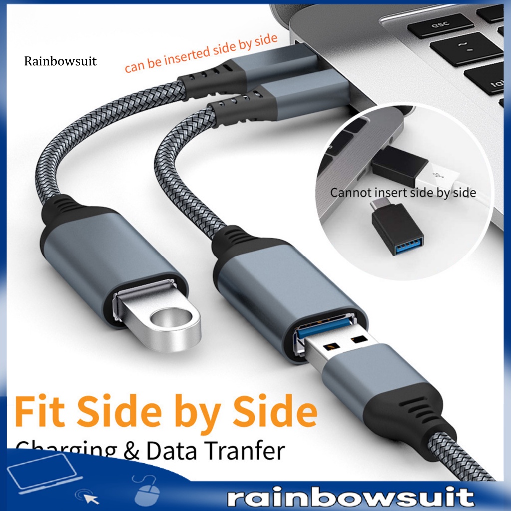 Cáp Chuyển Đổi OTG Type C Sang USB30 5Gbps Hỗ Trợ Kết Nối Chuột Máy Tính / Điện Thoại Đa Hướng